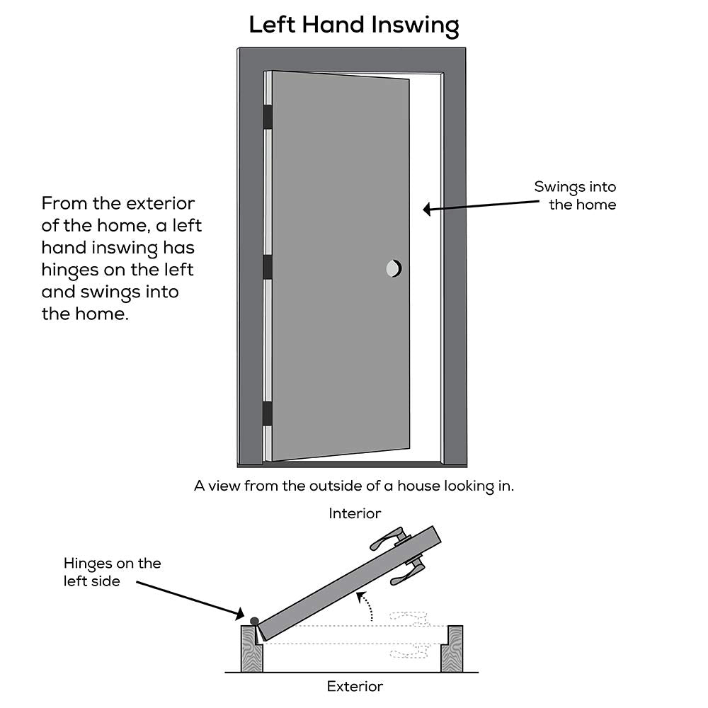 Steel Primed Left Hand In-Swing Prehung Front Door Full Lite Clear Low-E Glass 36" x 80" P42170
