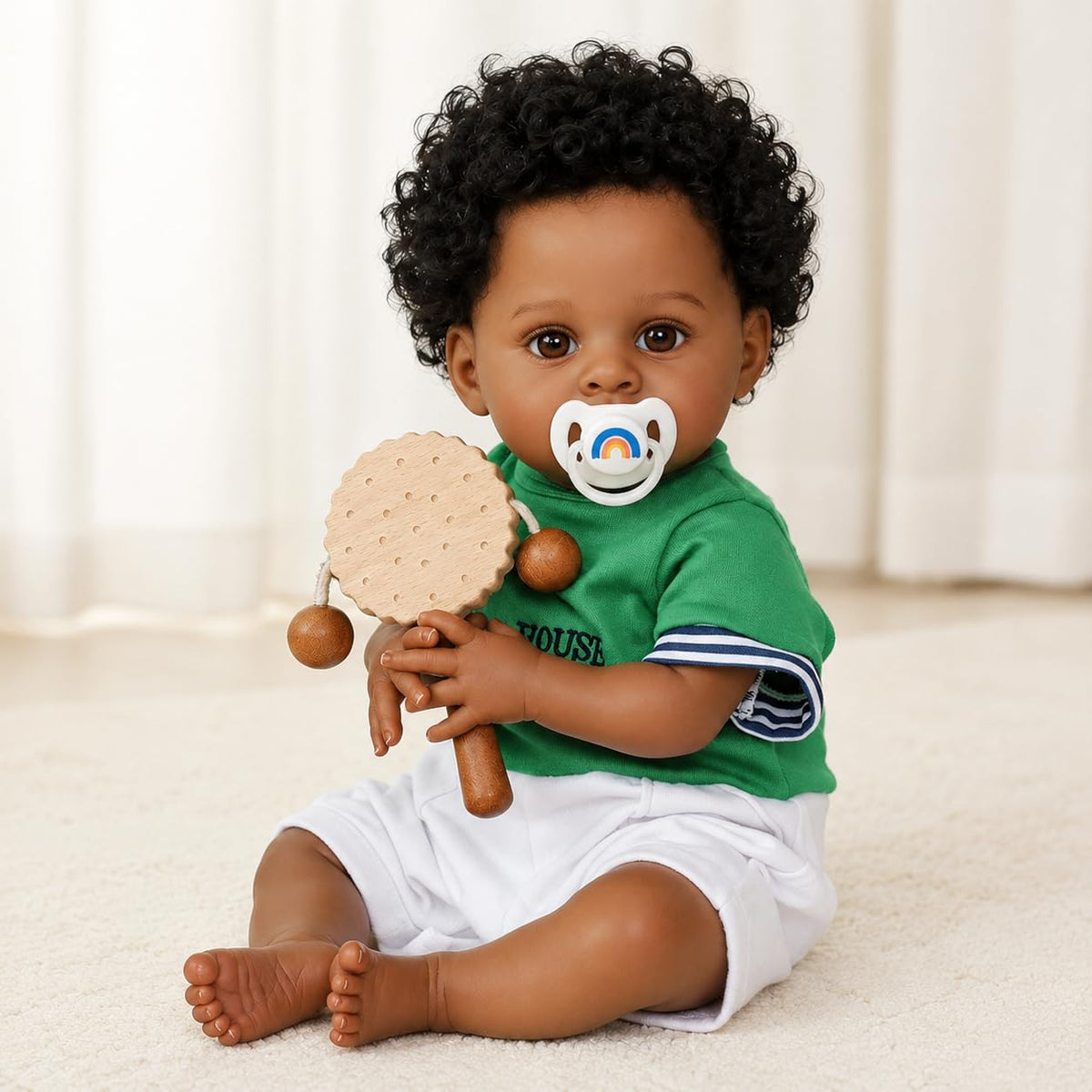 Black 20 Inch Reborn Baby Doll M74858