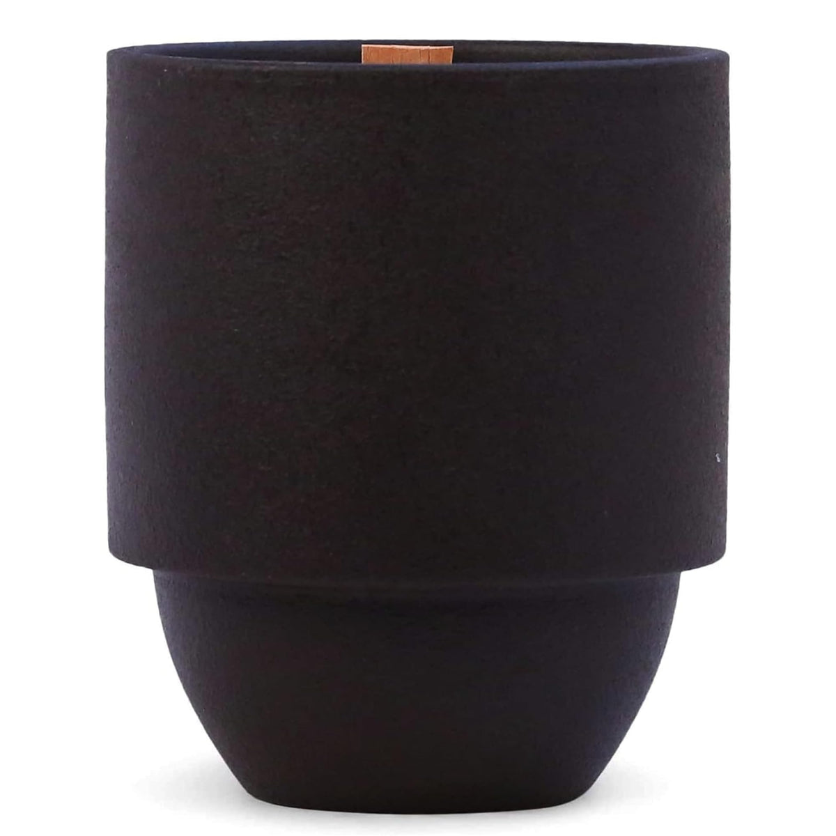 Scented Soy Candle in Reusable Ceramic Jar with Wood Wick, 11 oz C35266
