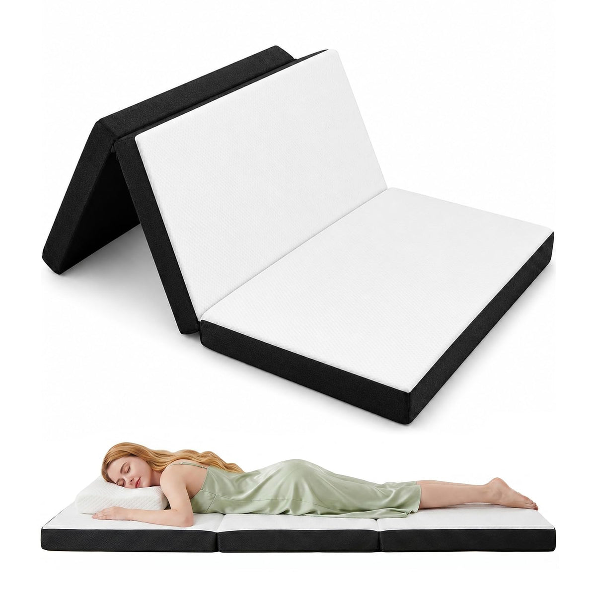 3 Inch Twin Tri-Fold Memory Foam Mattress Z6316