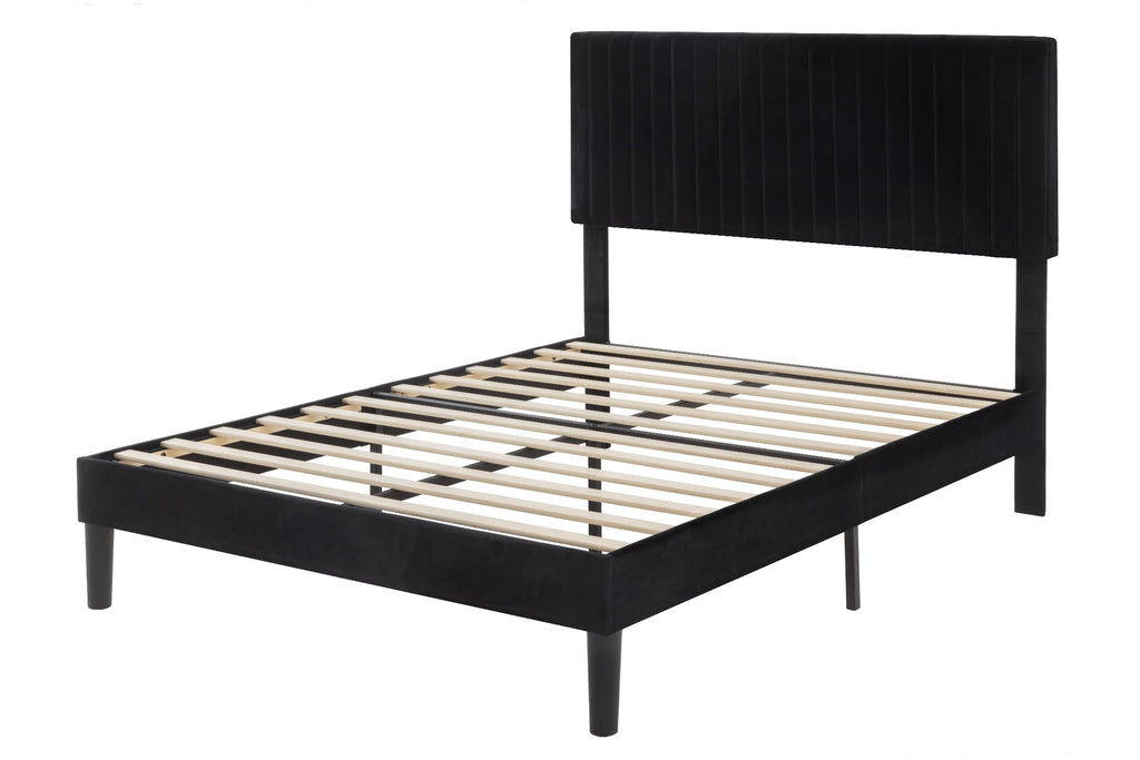 Queen Upholstered Platform Bed Frame with Adjustable Headboard T841759