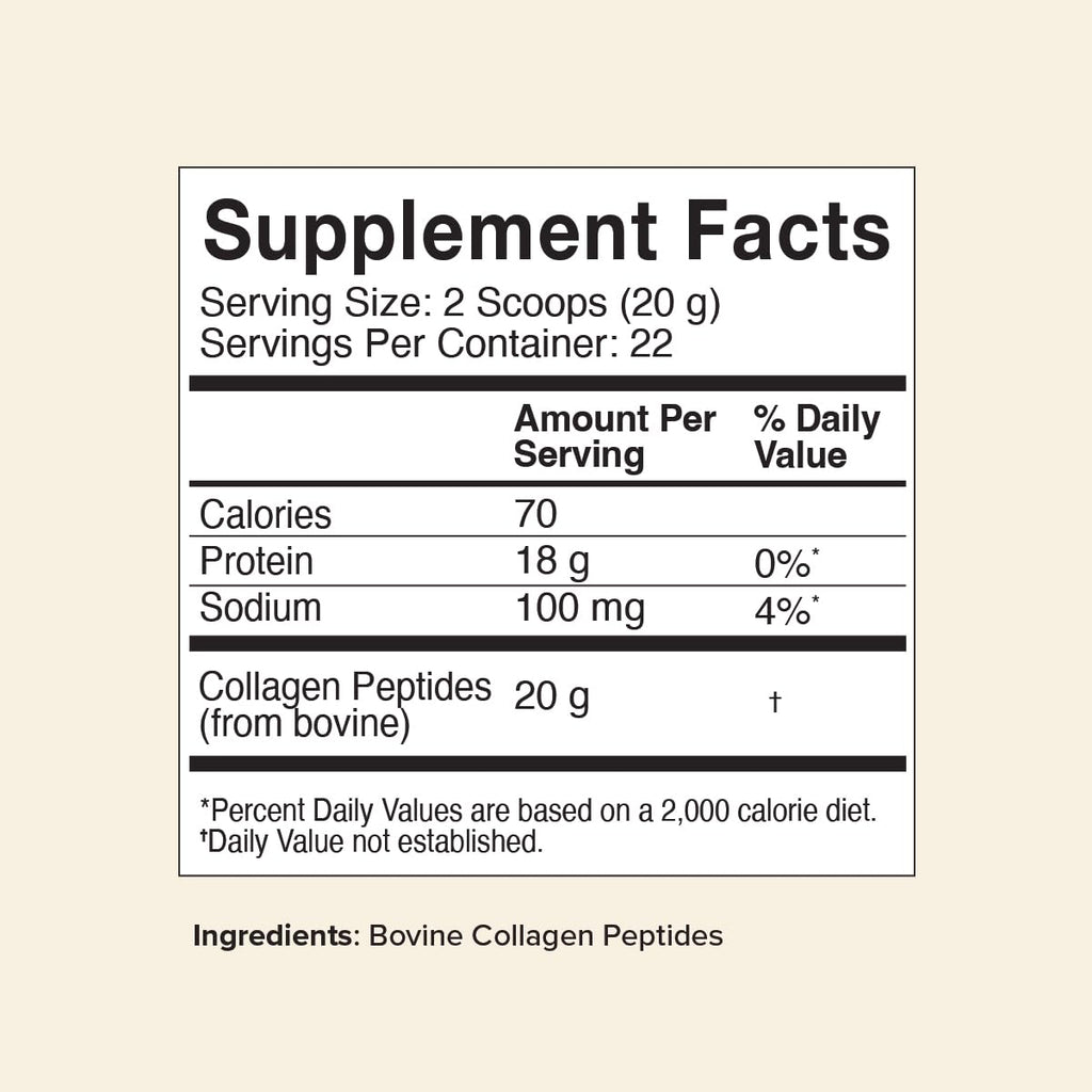 Collagen Peptides Powder Unflavored 16 oz O759301
