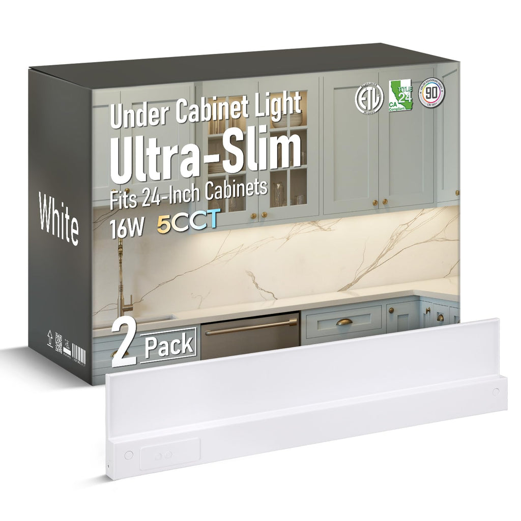 2-Pack Ultra-Slim LED Under Cabinet Lighting D21827