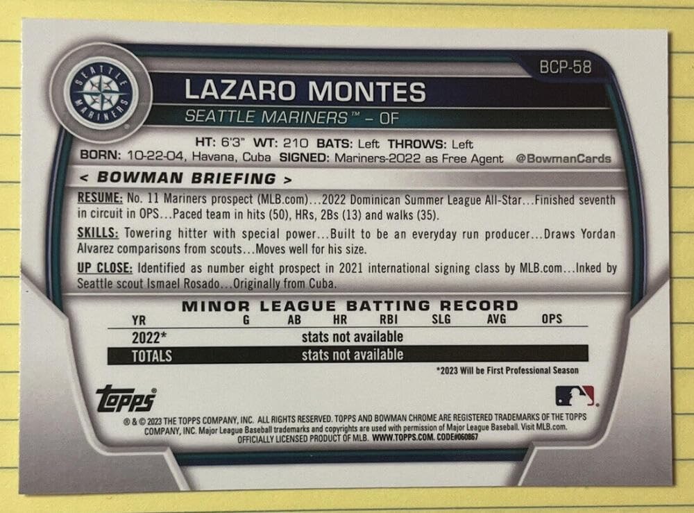 Baseball Card L249860