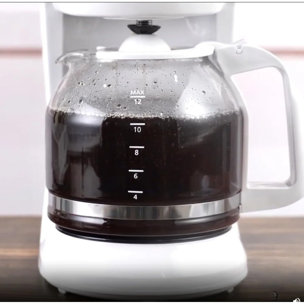 12-Cup Coffee Maker with Non-Drip Carafe, Keep Hot Plate, Black X449