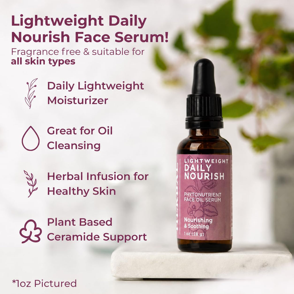 Unscented Plant Based Face Oil Serum, 1 oz I963