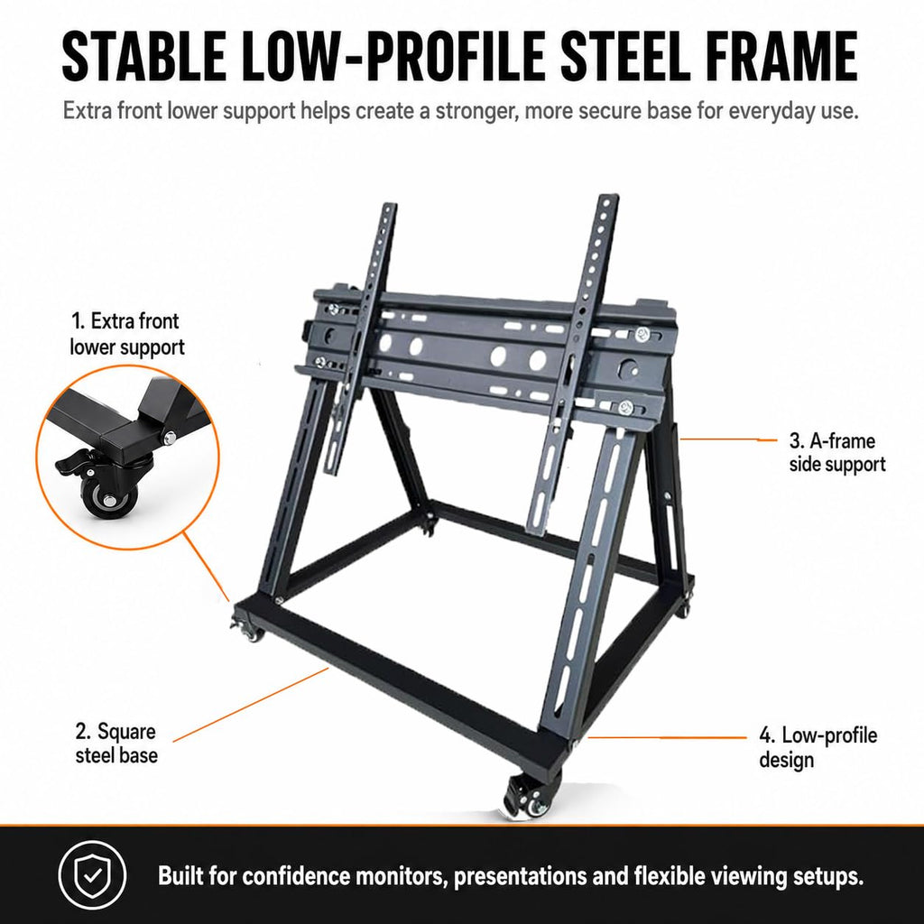 Mobile TV Stand with Wheels for 26-65 Inch TVs G226