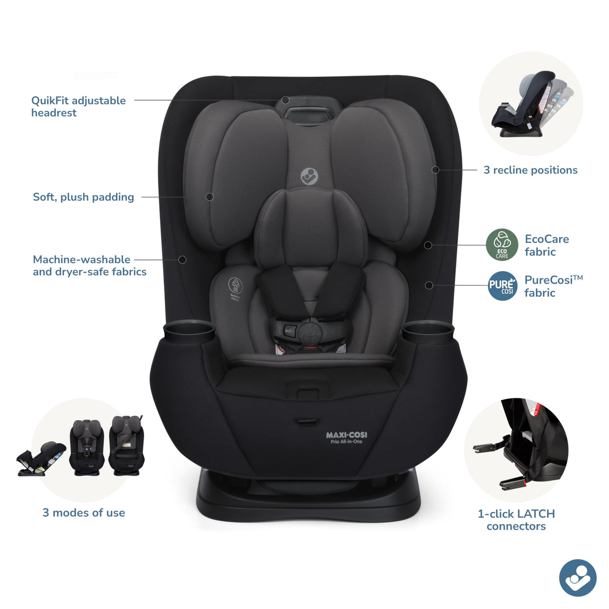 Convertible Car Seat, 5-100 lbs T9276