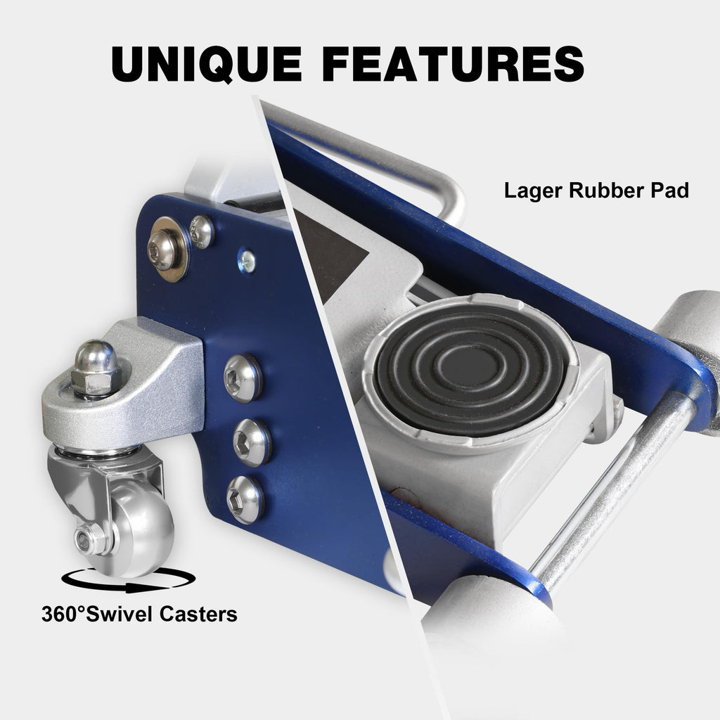 3 Ton Low Profile Aluminum and Steel Floor Jack with Jack Stands S282931