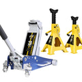 3 Ton Low Profile Aluminum and Steel Floor Jack with Jack Stands S282931