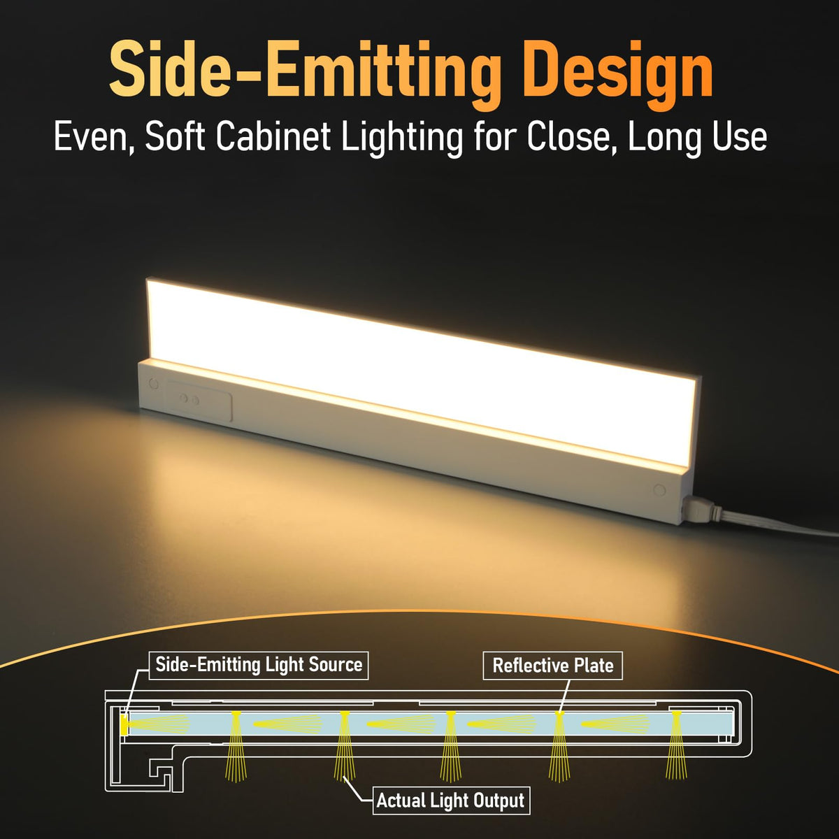 2-Pack Ultra-Slim LED Under Cabinet Lighting D21827