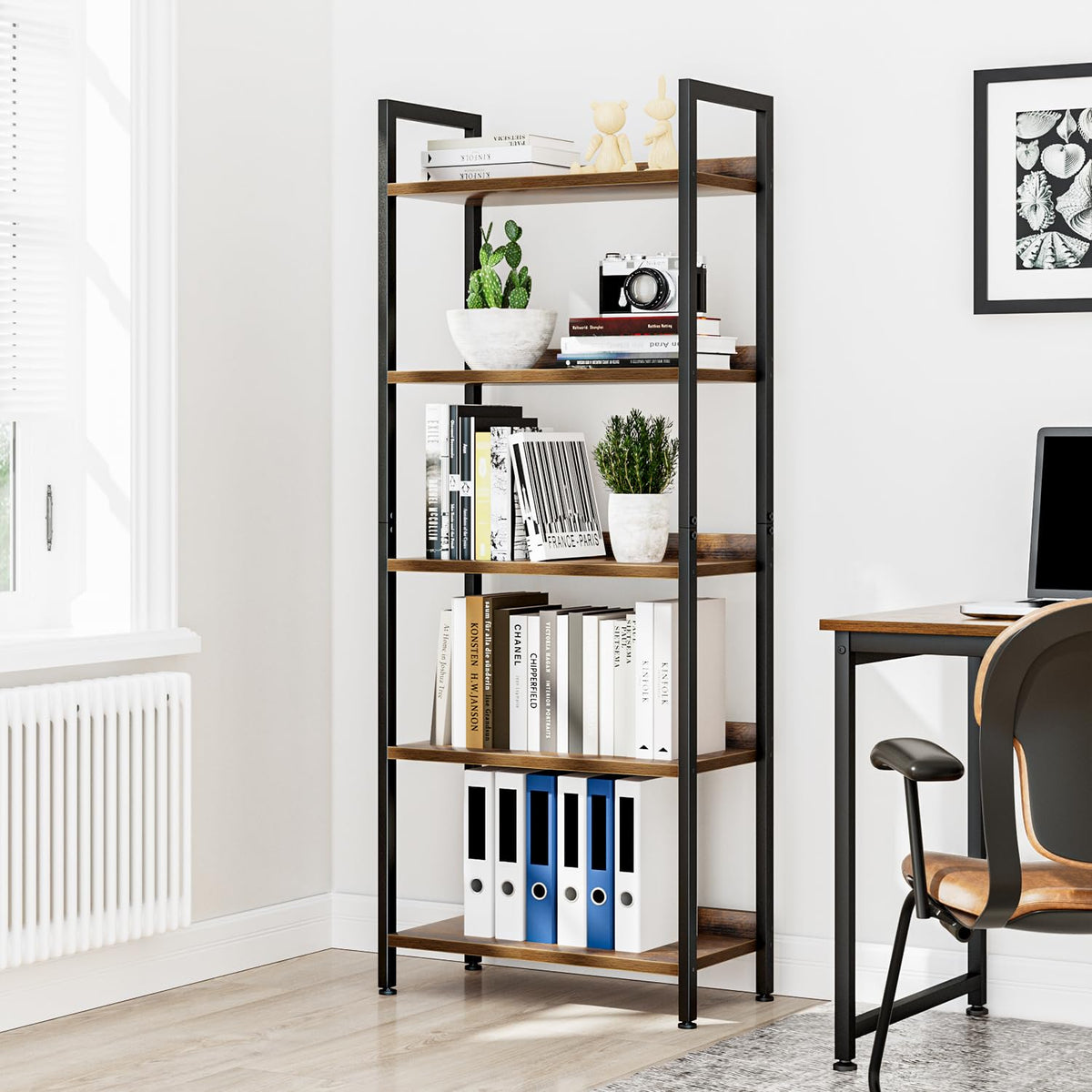5 Tier Freestanding Bookshelf X7014