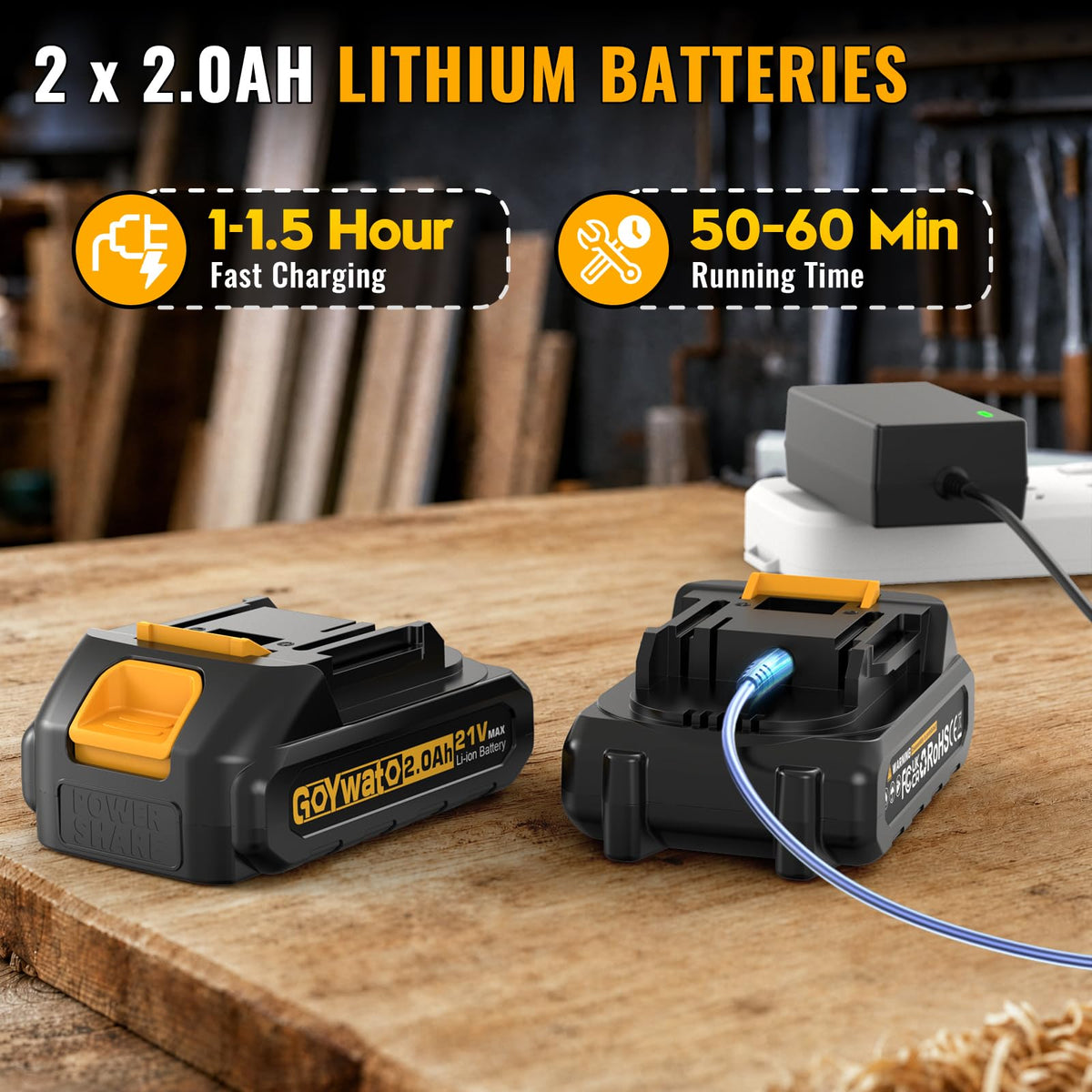 21V Brushless Cordless Drill & Impact Driver Combo Kit J807