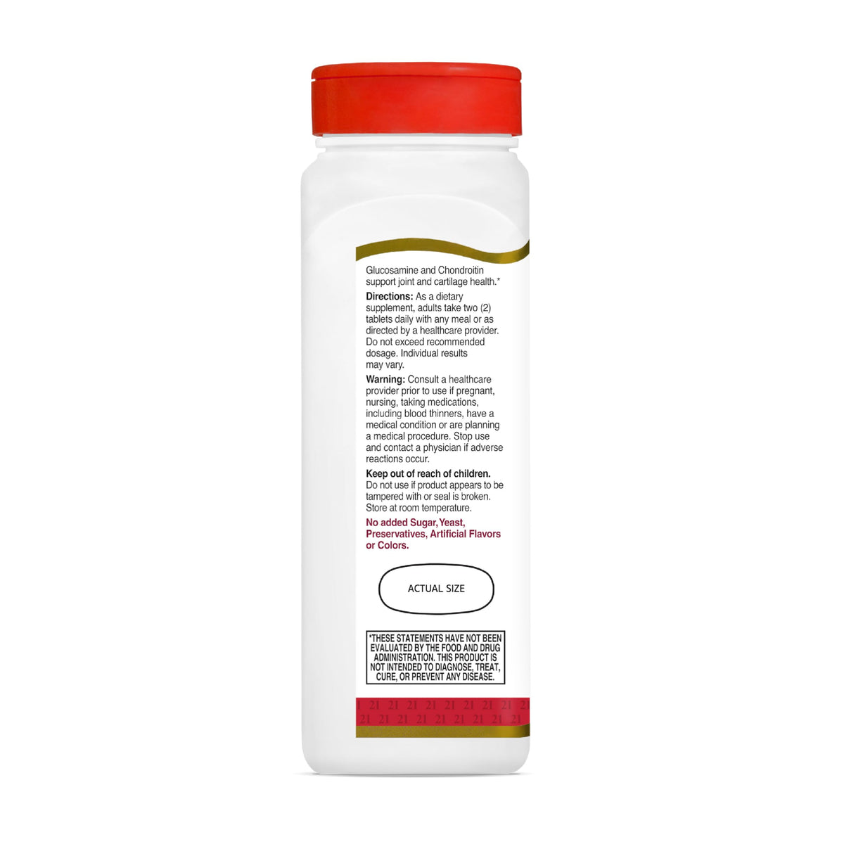 Glucosamine Chondroitin 750mg/600mg 150ct B161101