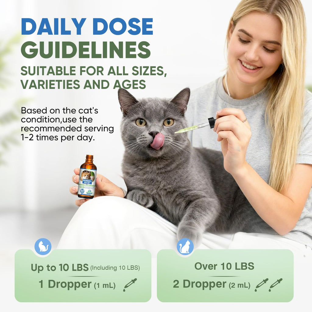 Cat Hairball Remedy Drops 60ml (2 fl oz) 2 Pack T34895