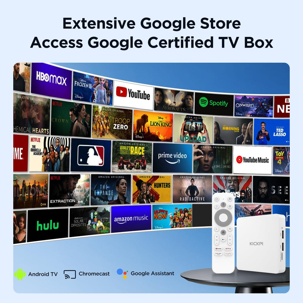 Android TV Box 4K Streaming Device 2GB RAM 16GB ROM White Z38808
