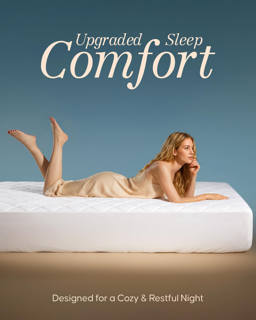 Quilted Mattress Pad with 16" Deep Pocket H9319