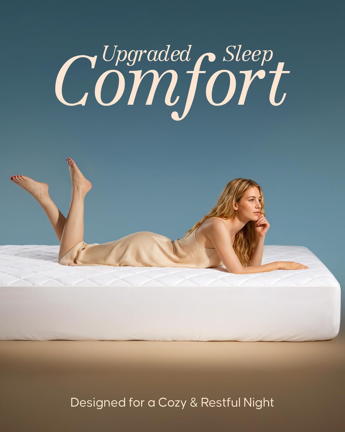 Quilted Mattress Pad with 16" Deep Pocket H9319