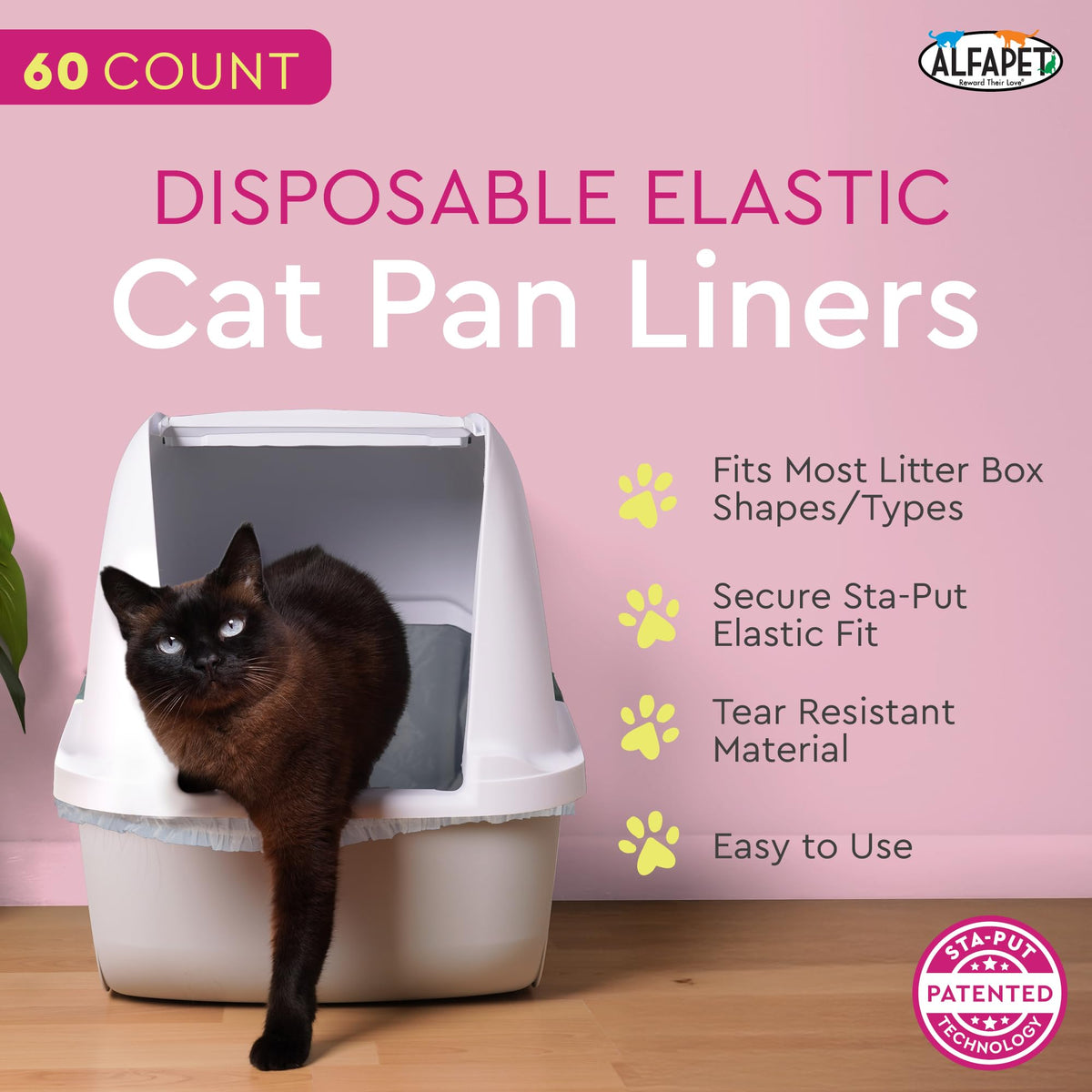 Heavy Duty Extra Giant 60 Count Cat Litter Box Liners J2285