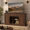 Mid Century Wood TV Stand with 3 Drawers X246