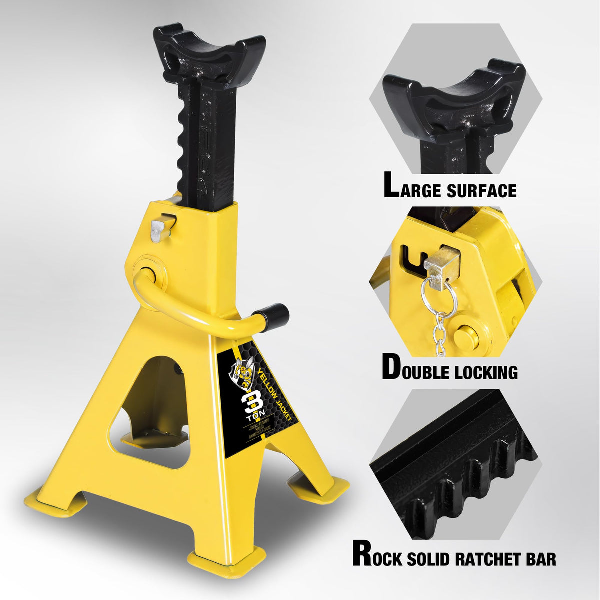 3 Ton Low Profile Aluminum and Steel Floor Jack with Jack Stands S282931