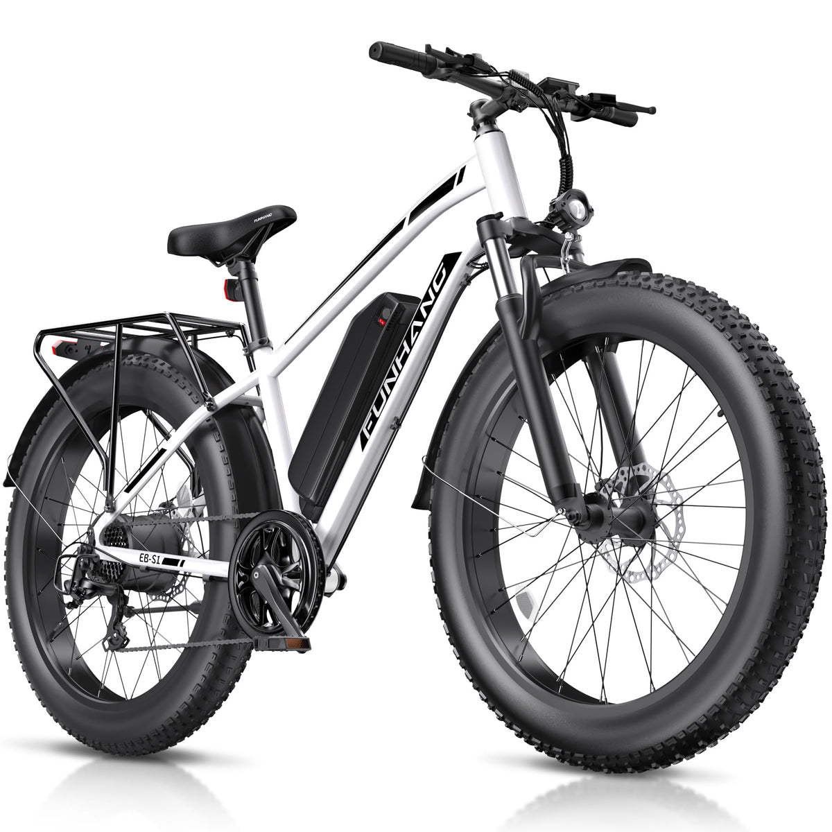 1000W 26" Fat Tire Electric Mountain Bike with 48V 13AH Battery L507