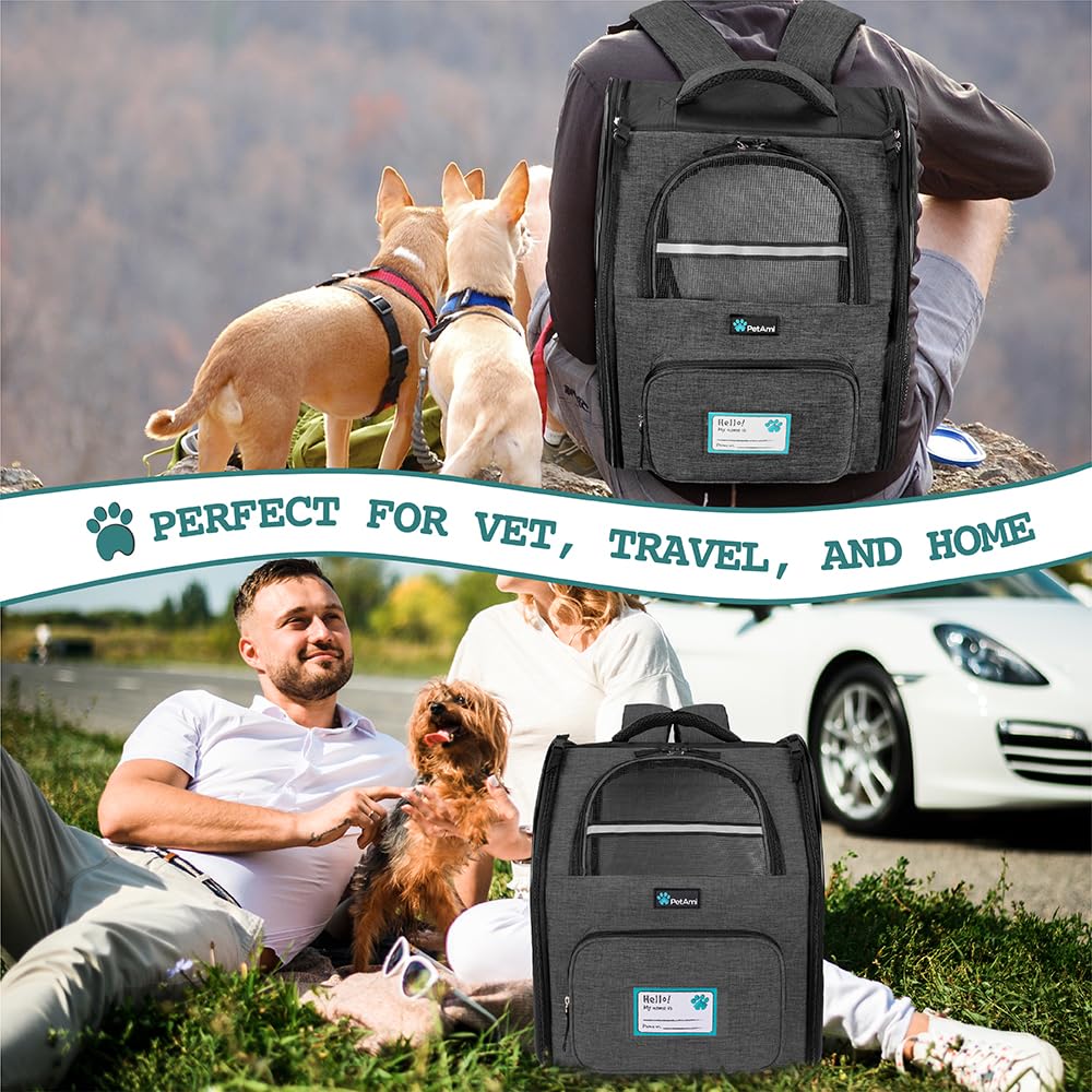 Charcoal Dog Backpack Carrier G7599