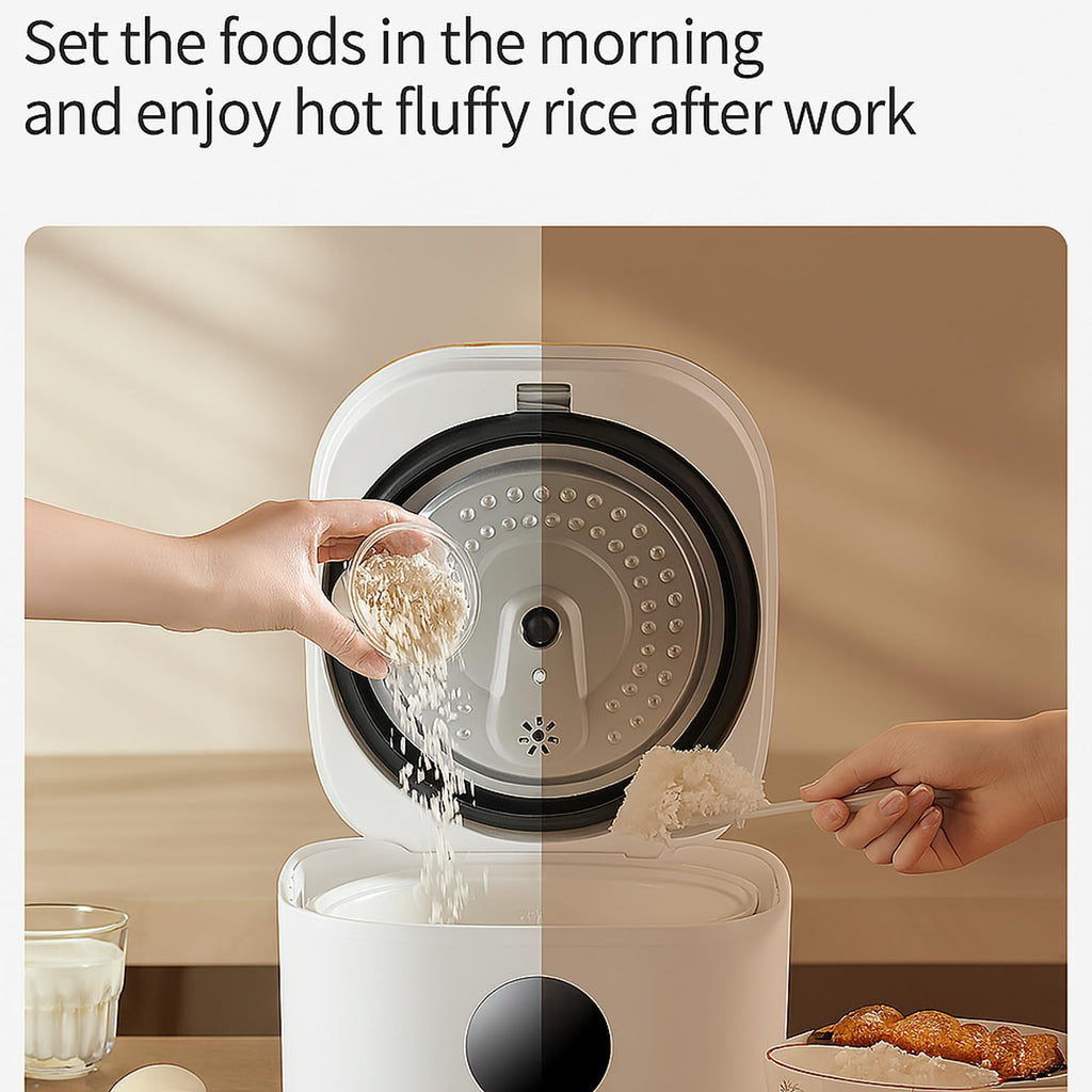 Low Sugar 3L Ceramic Rice Cooker with Steamer Basket R675852
