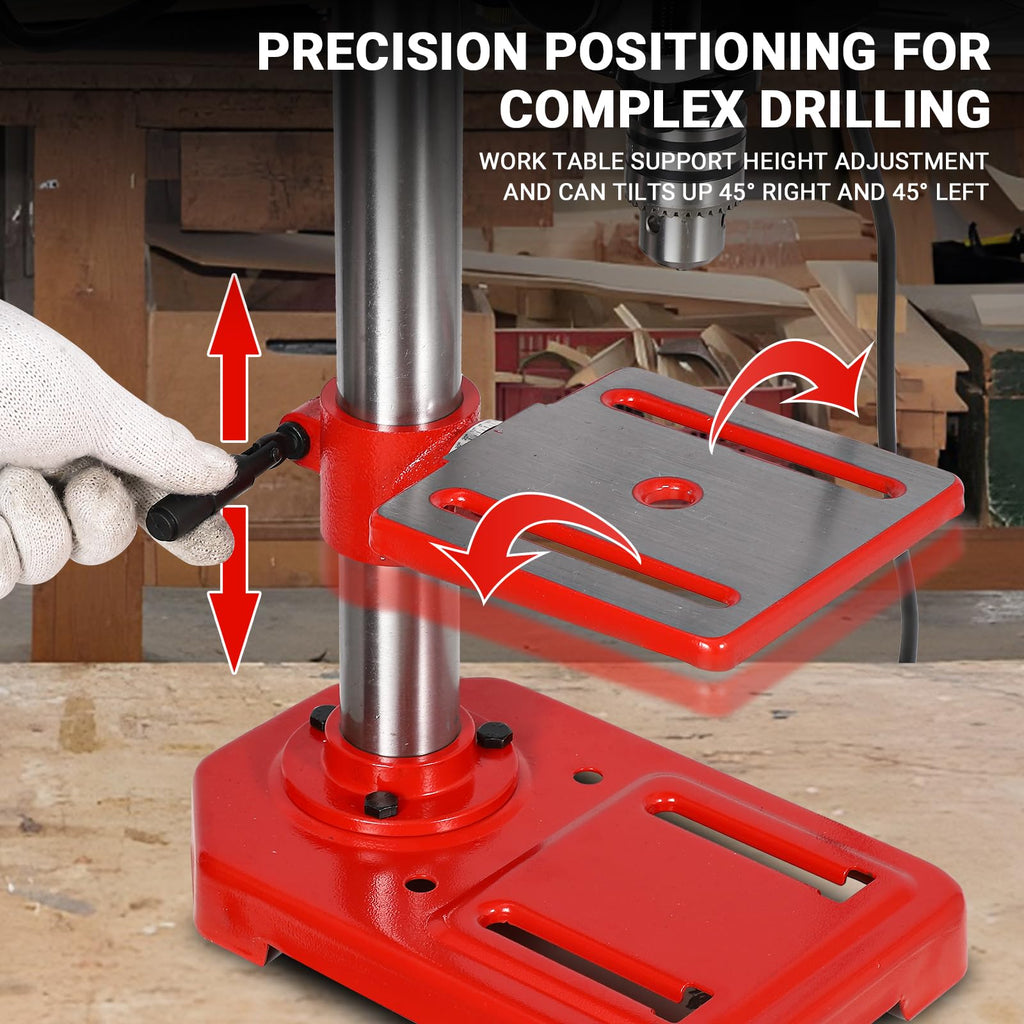 8" Benchtop Drill Press with 5 Adjustable Speeds L824201