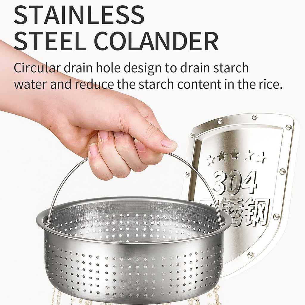 Low Sugar 3L Ceramic Rice Cooker with Steamer Basket R675852