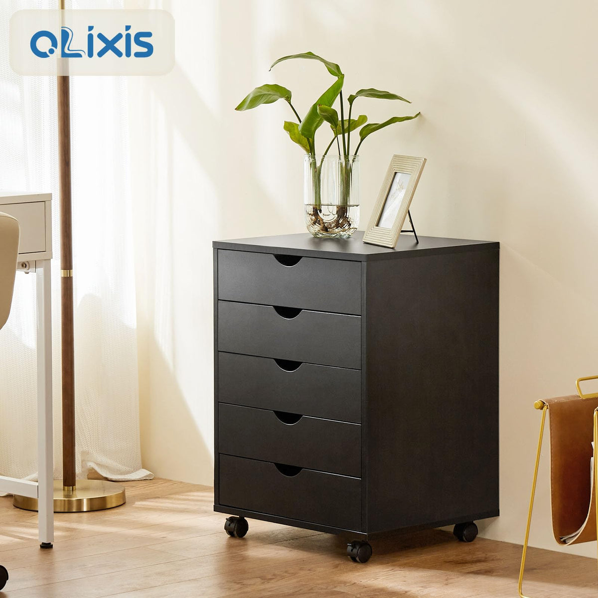 5 Drawer File Cabinet with Wheels H78013