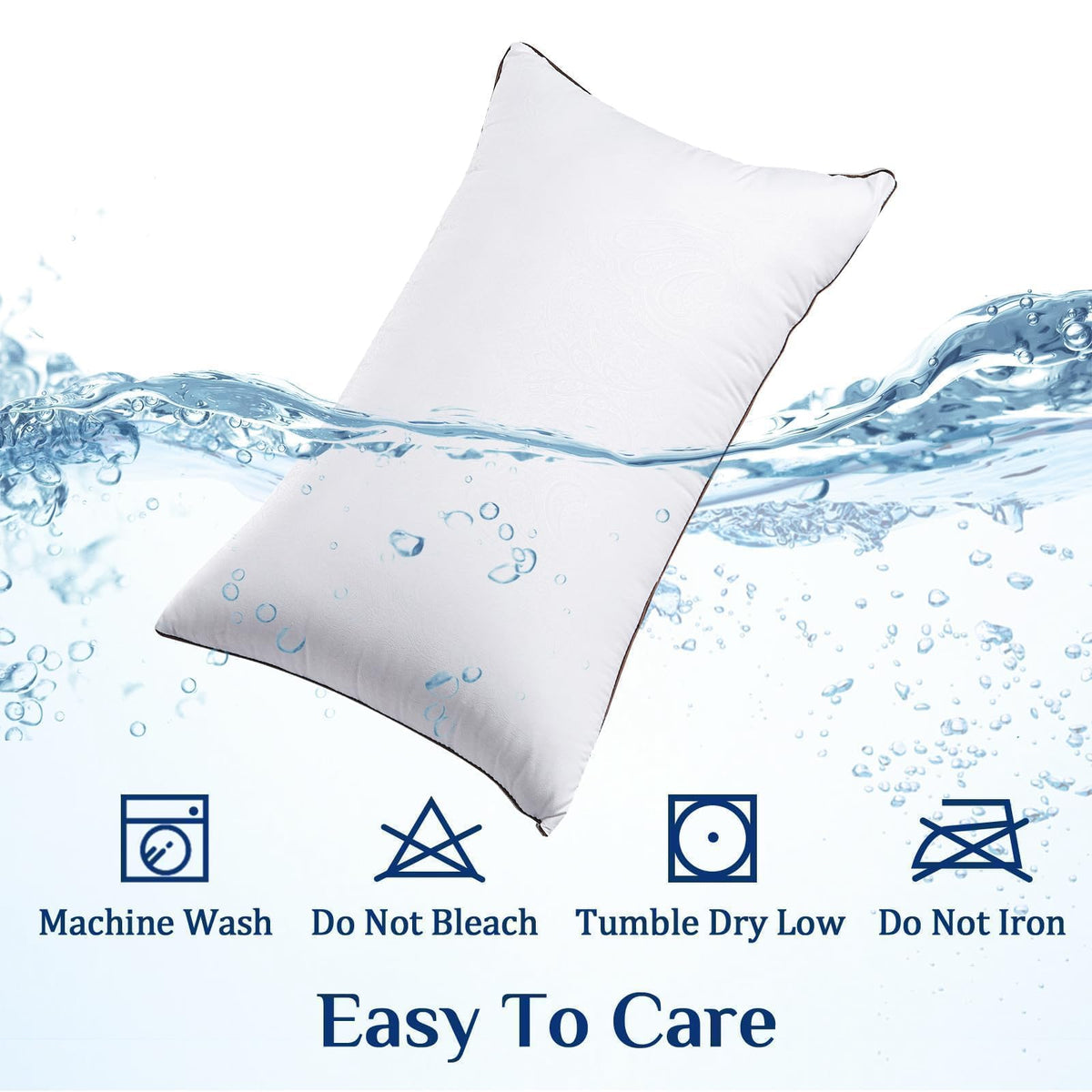 King Size Pillows 2 Pack Cooling Down Alternative D902