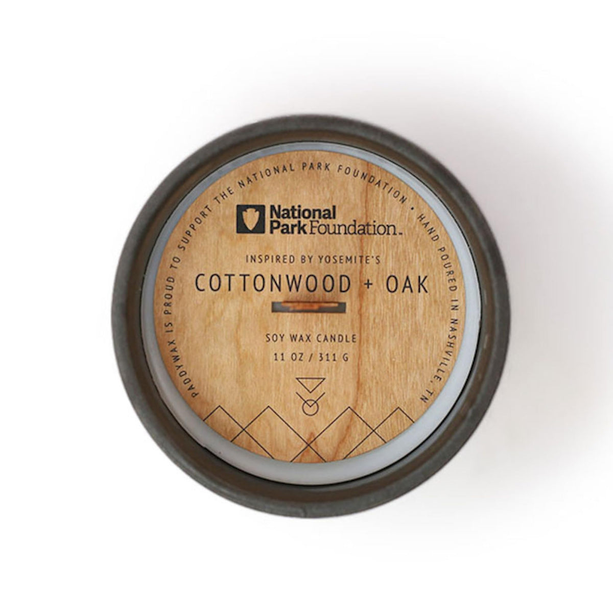 Scented Soy Candle in Reusable Ceramic Jar with Wood Wick, 11 oz C35266
