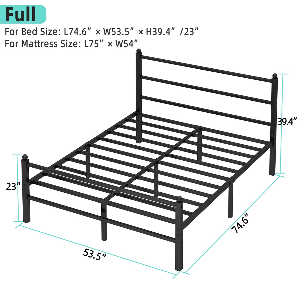 Black Full Size Bed Frame D183371