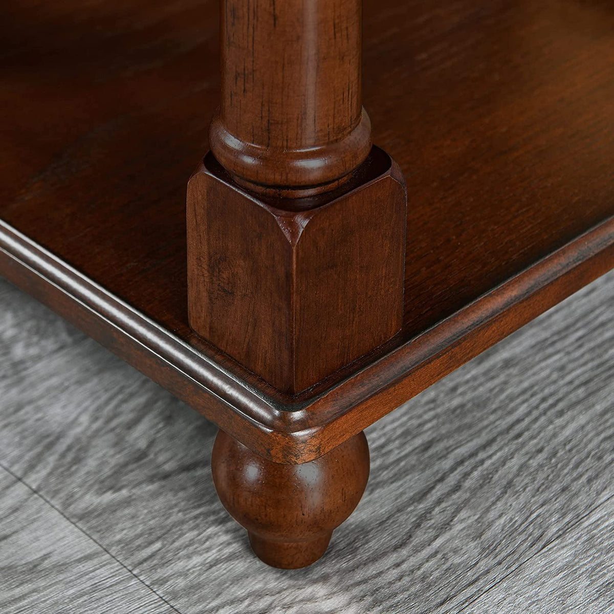 Narrow Wood End Table with Drawer O681