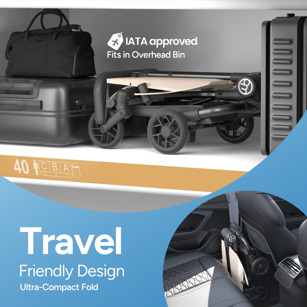 Ultra-Lightweight Travel Stroller 9.8lbs N3463