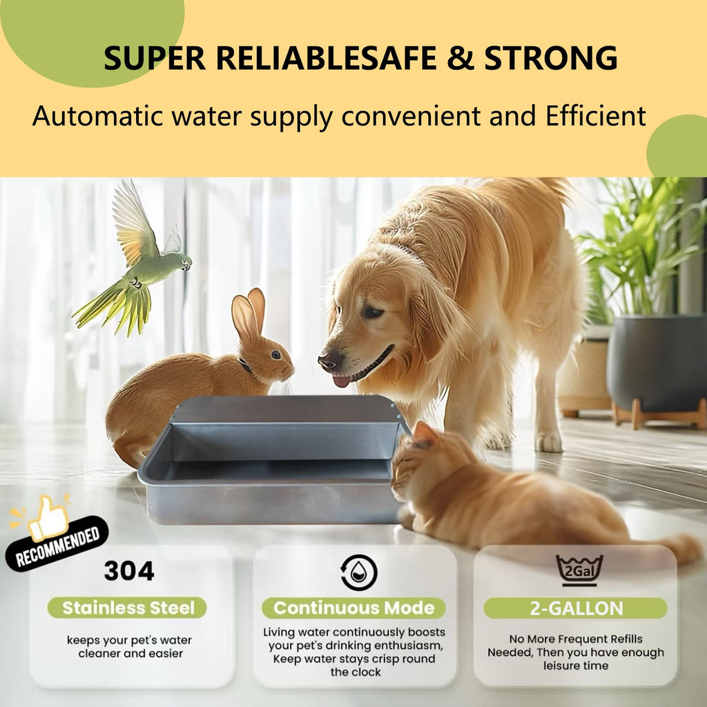 Large 304 Stainless Steel Automatic Chicken Water Dispenser E411