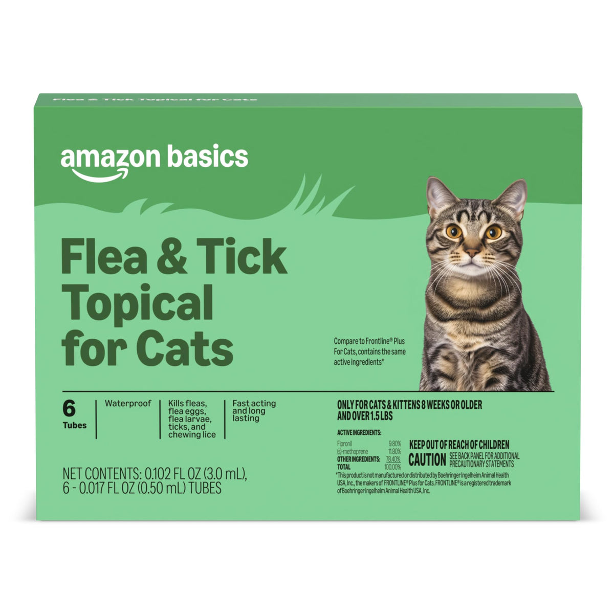 Flea and Tick Topical Treatment for Cats 6 Count L77287