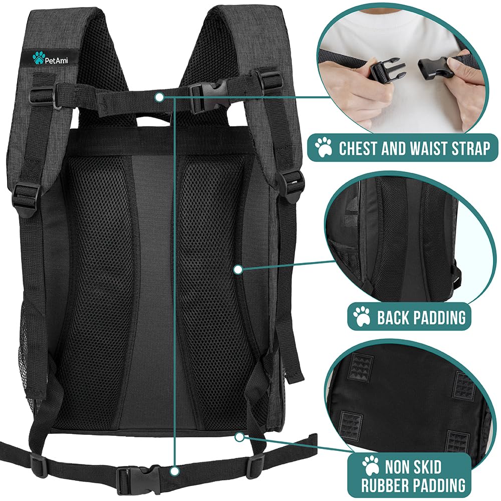 Charcoal Dog Backpack Carrier G7599