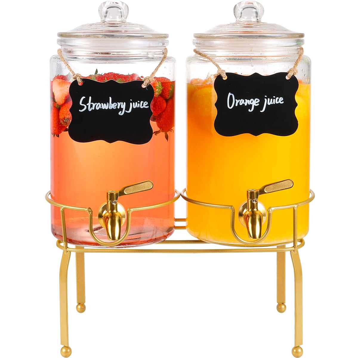 2 Pack 1 Gallon Beverage Dispenser with Stand Z44464