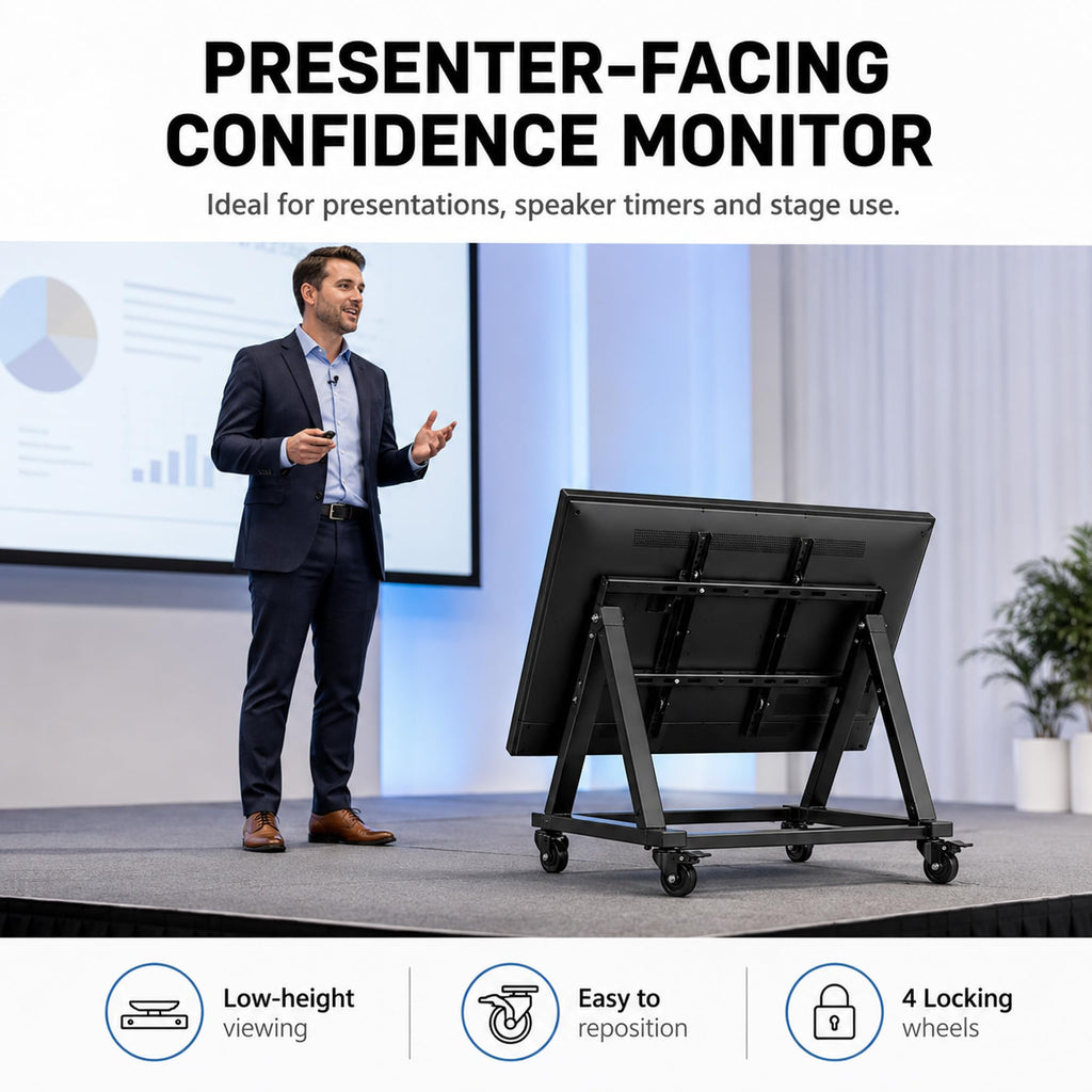Mobile TV Stand with Wheels for 26-65 Inch TVs G226