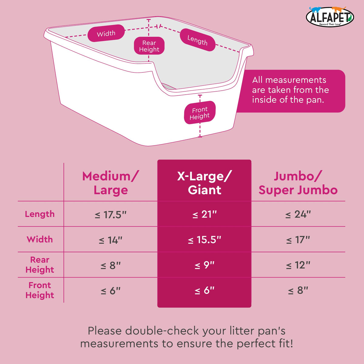Heavy Duty Extra Giant 60 Count Cat Litter Box Liners J2285