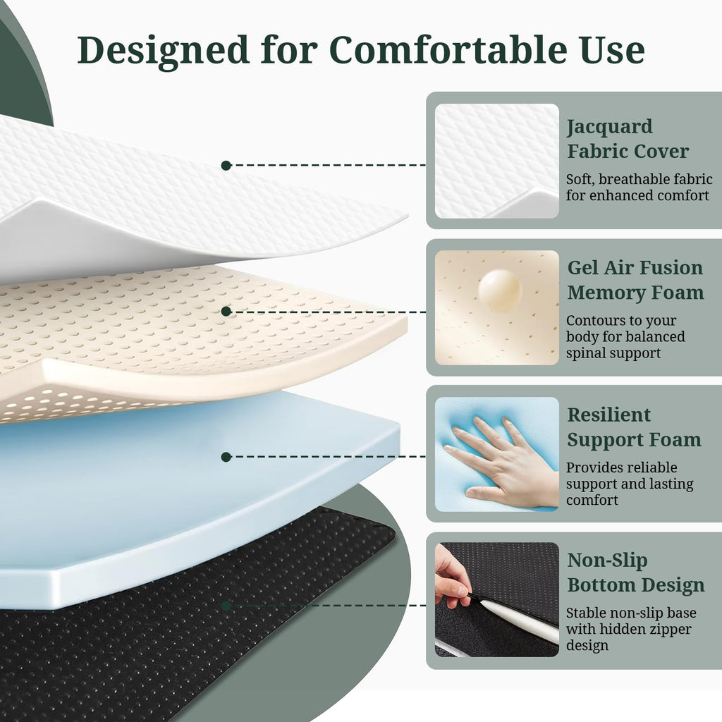 3 Inch Twin Tri-Fold Memory Foam Mattress Z6316