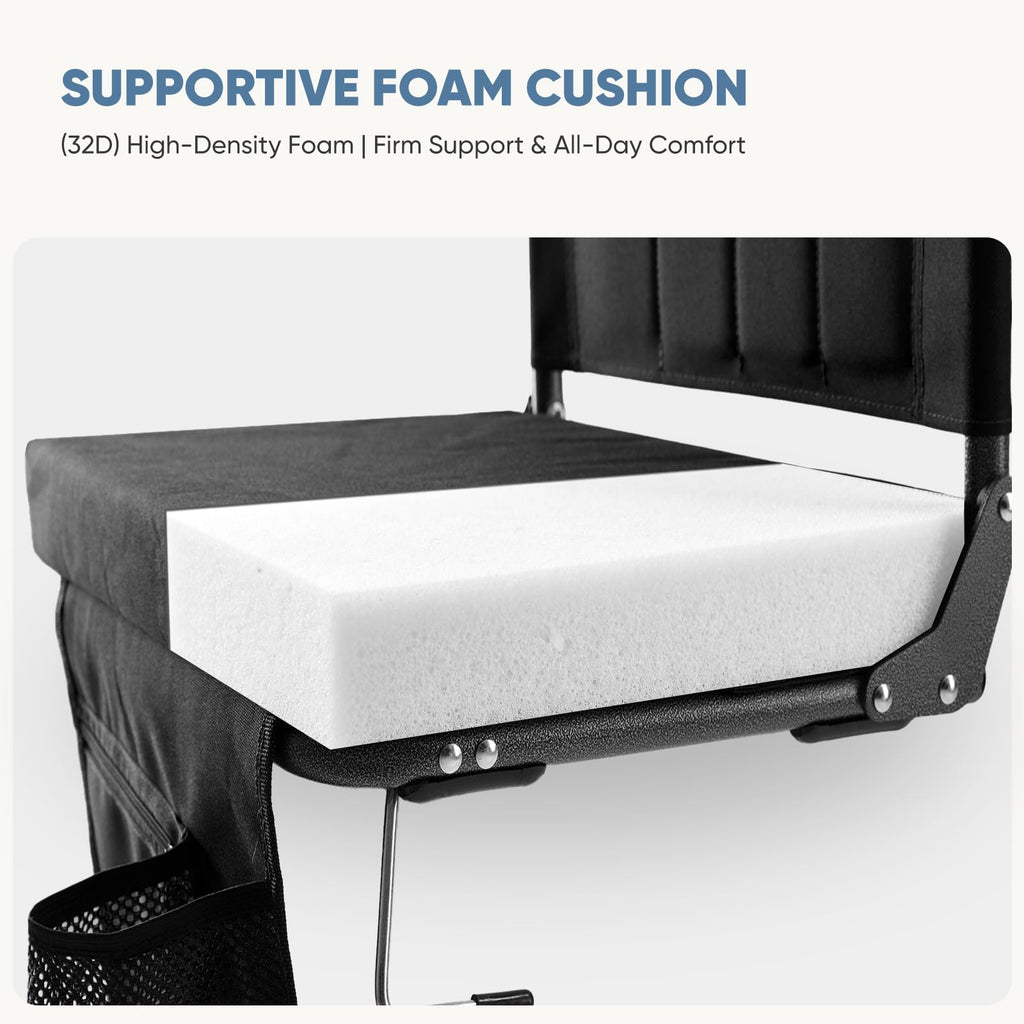 2-Pack Padded Stadium Seats with Back Support F960302