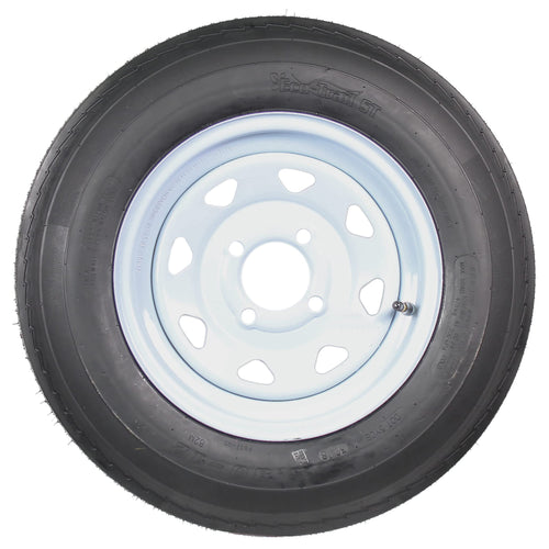 2-Pack Trailer Tire Rim Assembly 5.30-12 4 Lug White G653