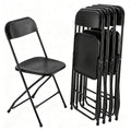4 Pack Black Plastic Folding Chairs K3271