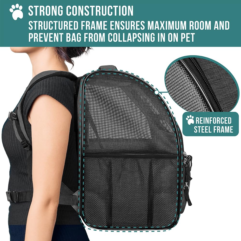 Charcoal Dog Backpack Carrier G7599