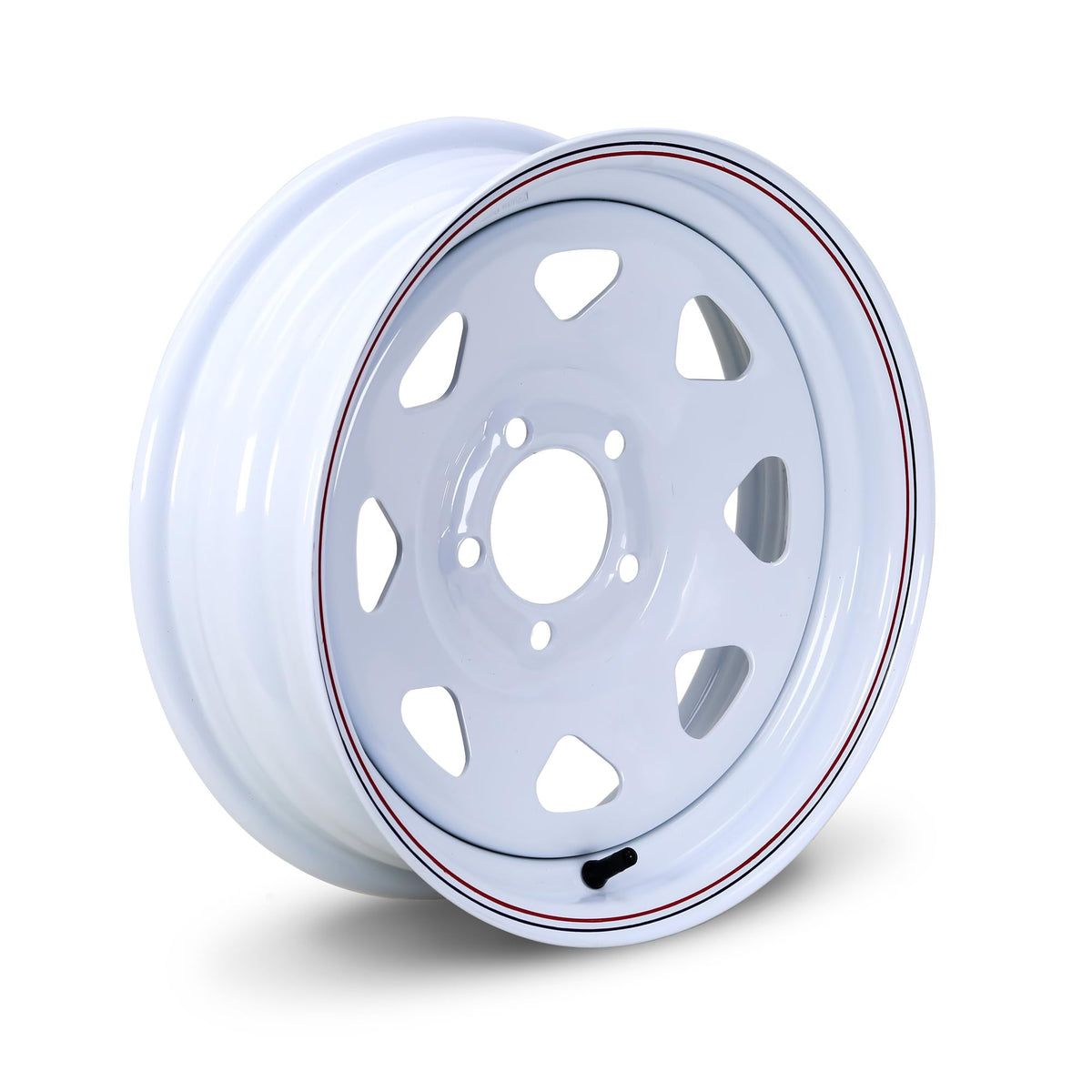 Trailer Tire Wheel ST205/75R15 8-Ply 5X4.5 White Spoke S323