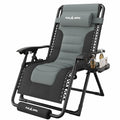 Oversized Padded Zero Gravity Reclining Patio Lounge Chair R96142