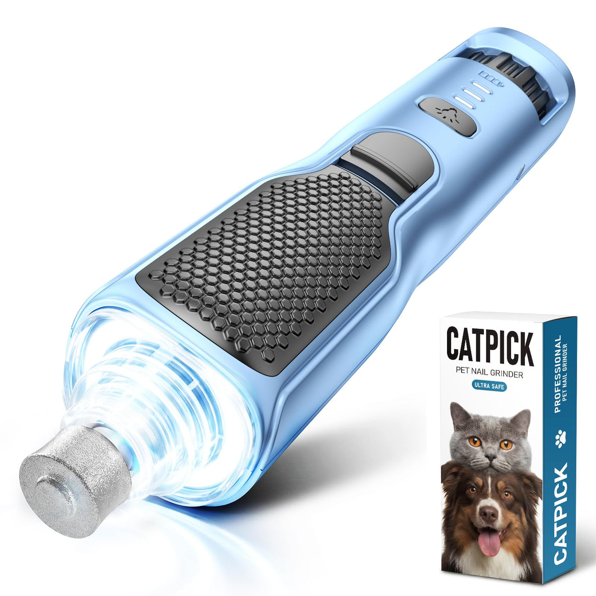7-Speed Quiet Dog & Cat Nail Grinder with LED M651011